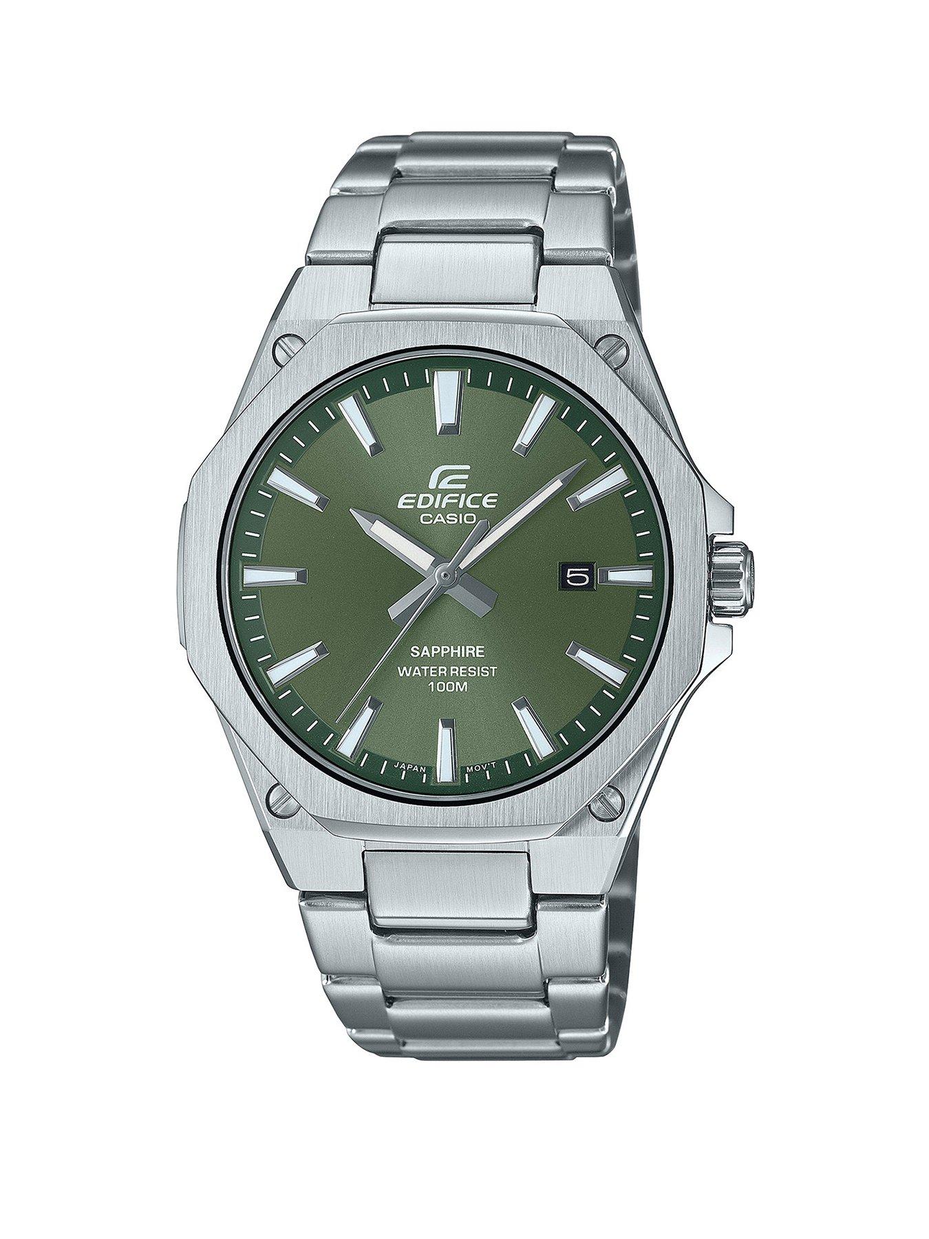undefined Edifice EFR-S108D-3AVUEF Stainless Steel Green Dial Watch
