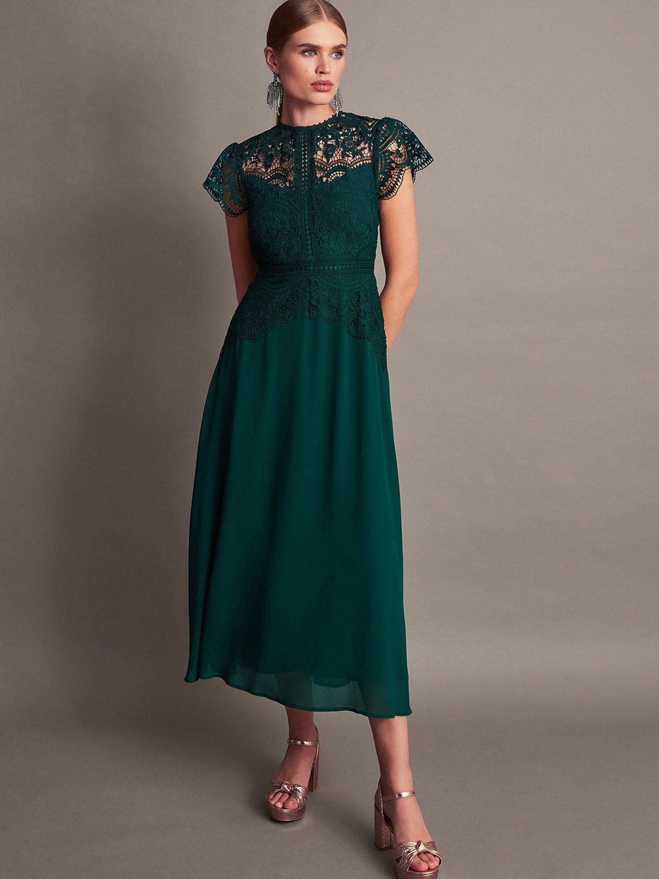 Image 1 of 5 of Monsoon Monica Lace Dress