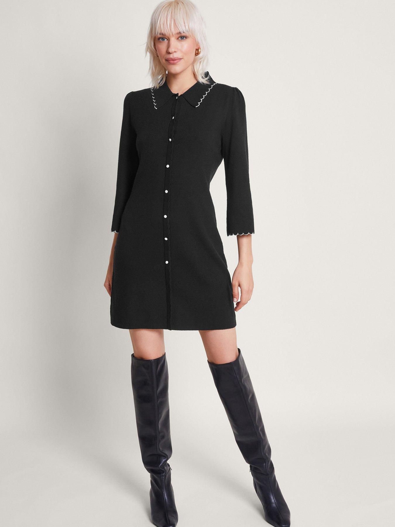 Monsoon Samia Shirt Dress - Black