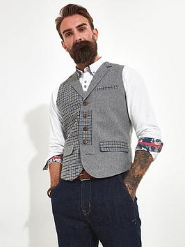 joe browns paired to perfection waistcoat - grey