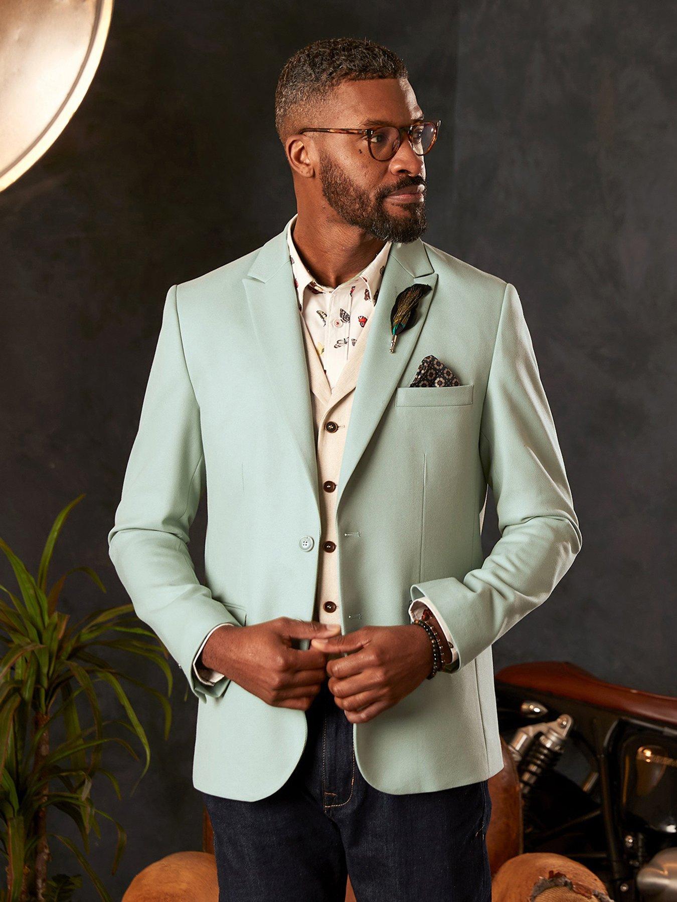 Light green colour blazer deals