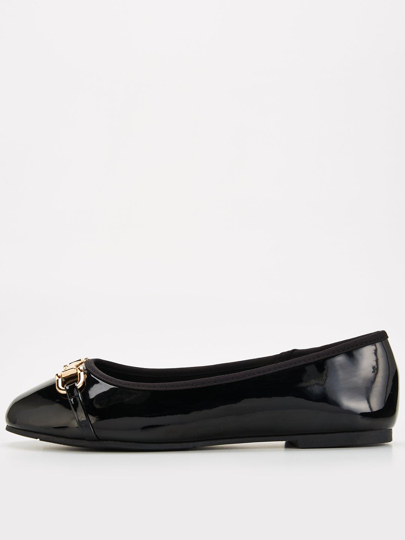 Everyday Extra Wide Ballerina - Black, Black, Size 4Eee, Women