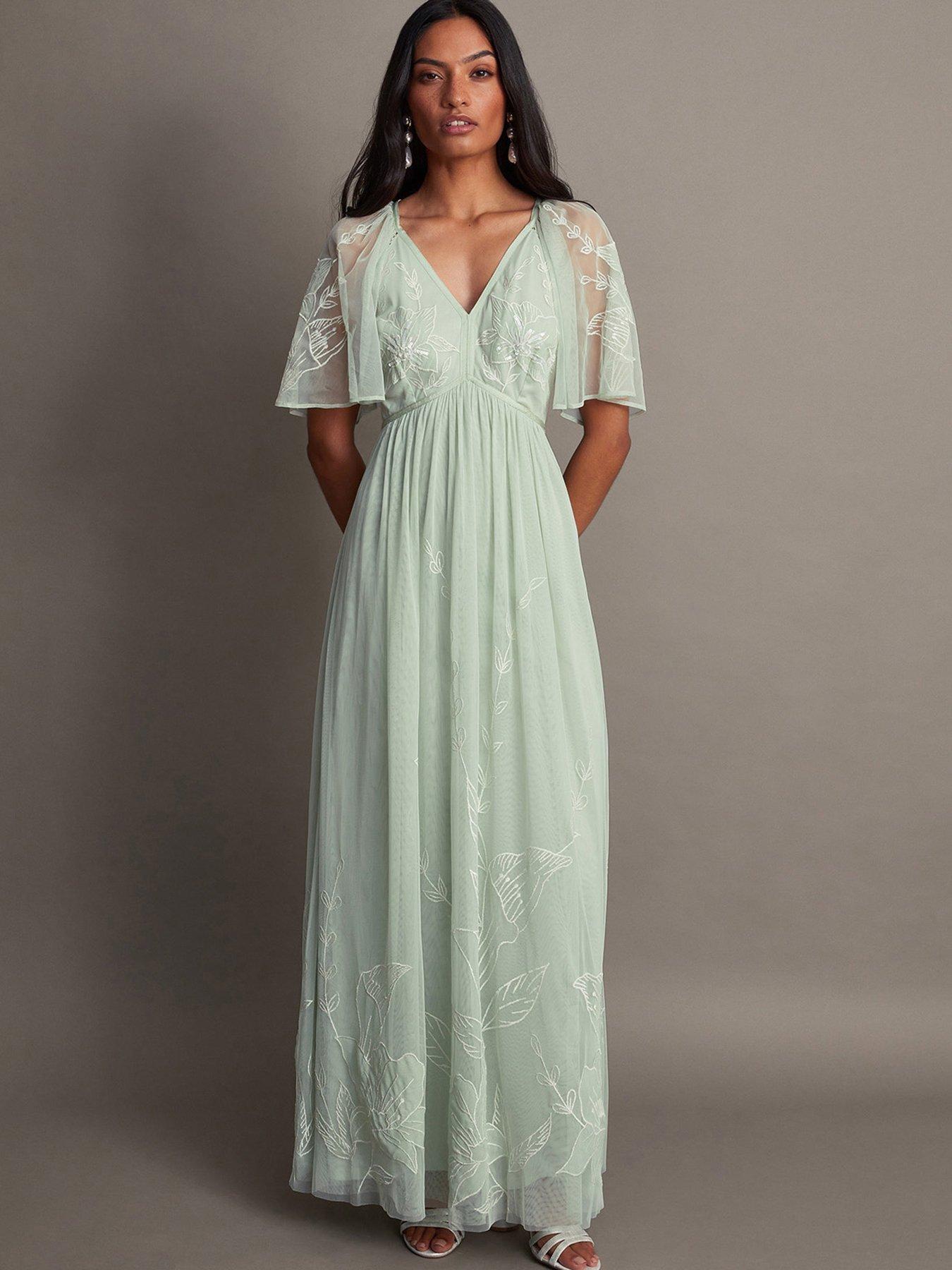 Monsoon green maxi dress best sale