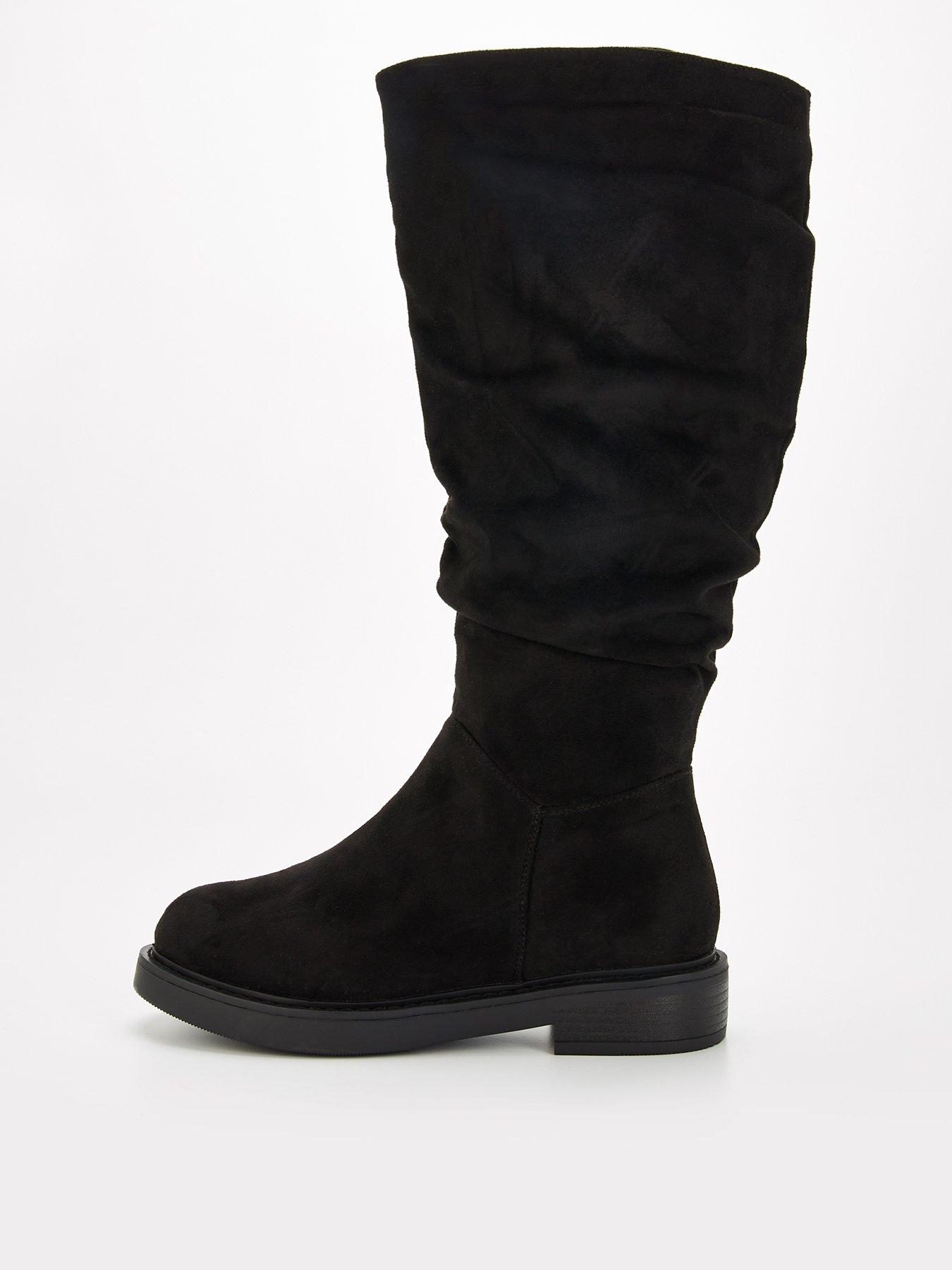 Image 2 of 7 of V by Very Extra Wide Fit Comfort Slouch Knee Boot