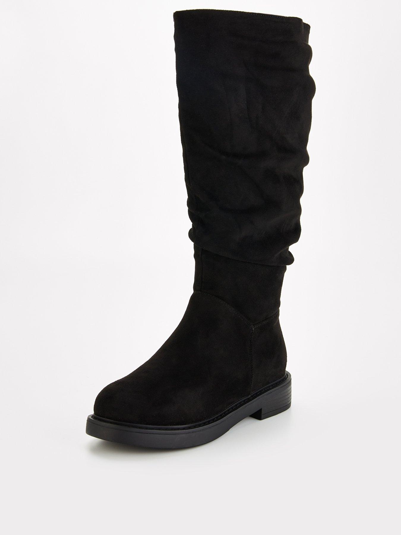 Image 3 of 7 of V by Very Extra Wide Fit Comfort Slouch Knee Boot