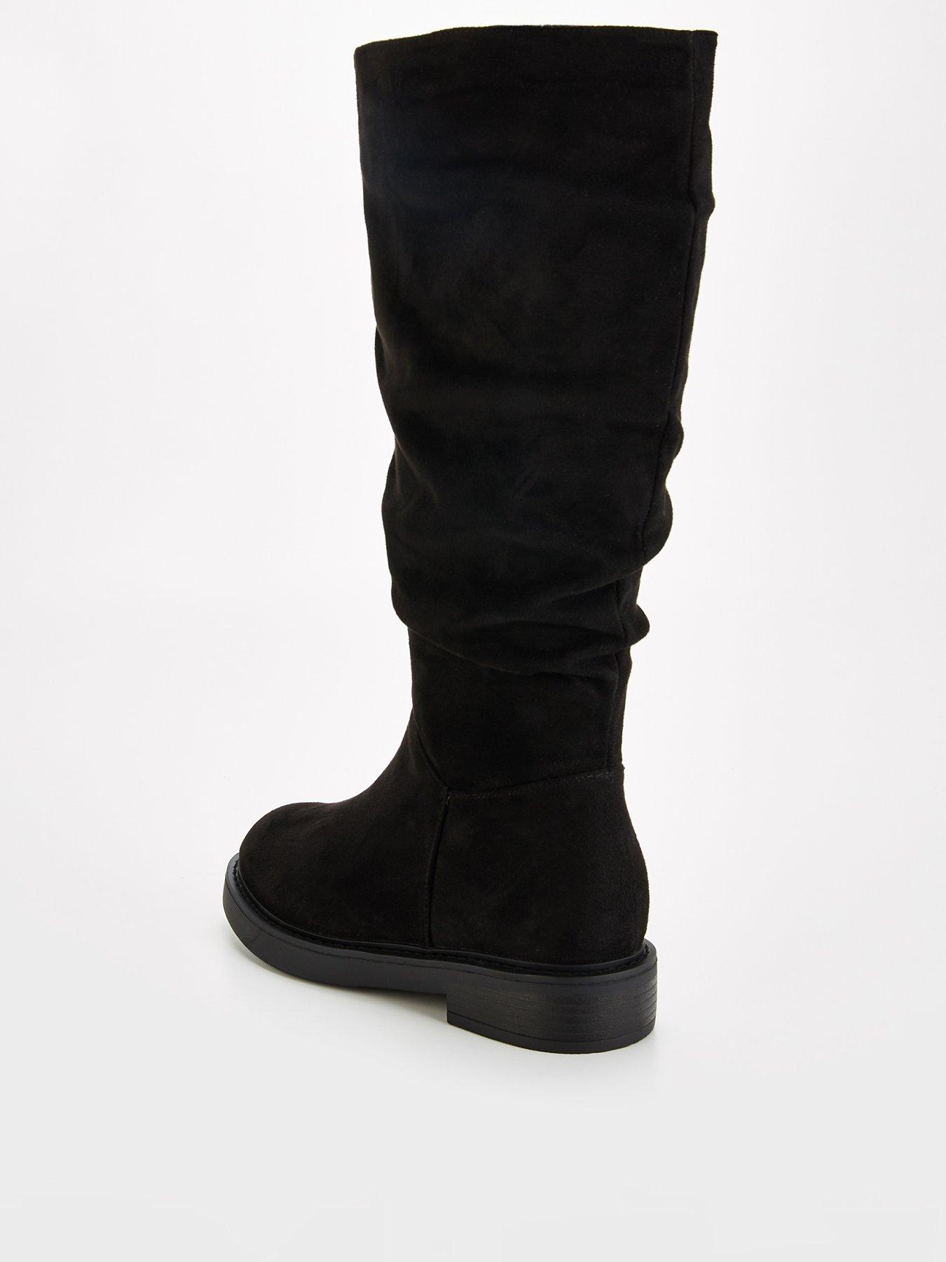 Image 4 of 7 of V by Very Extra Wide Fit Comfort Slouch Knee Boot