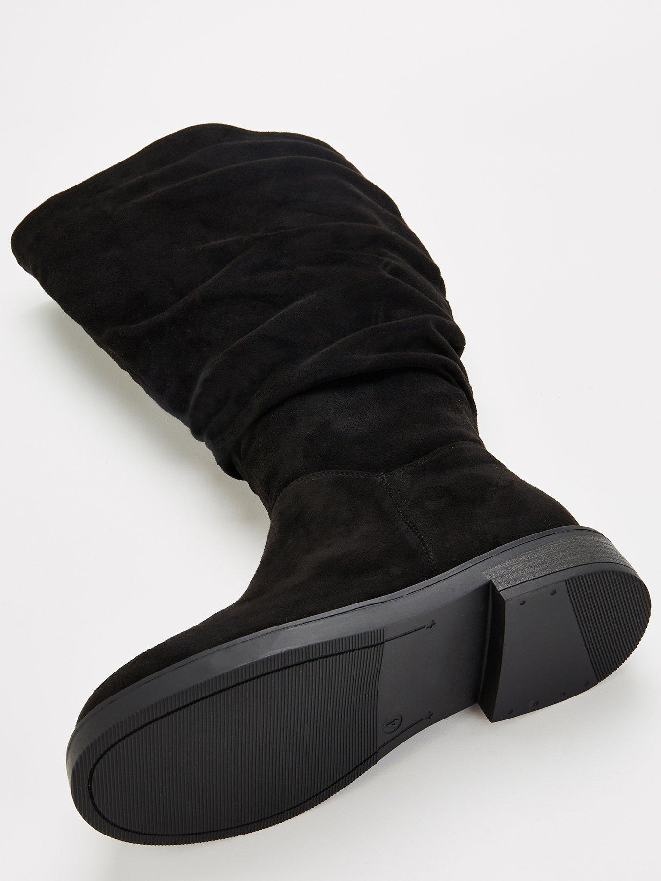 Image 6 of 7 of V by Very Extra Wide Fit Comfort Slouch Knee Boot