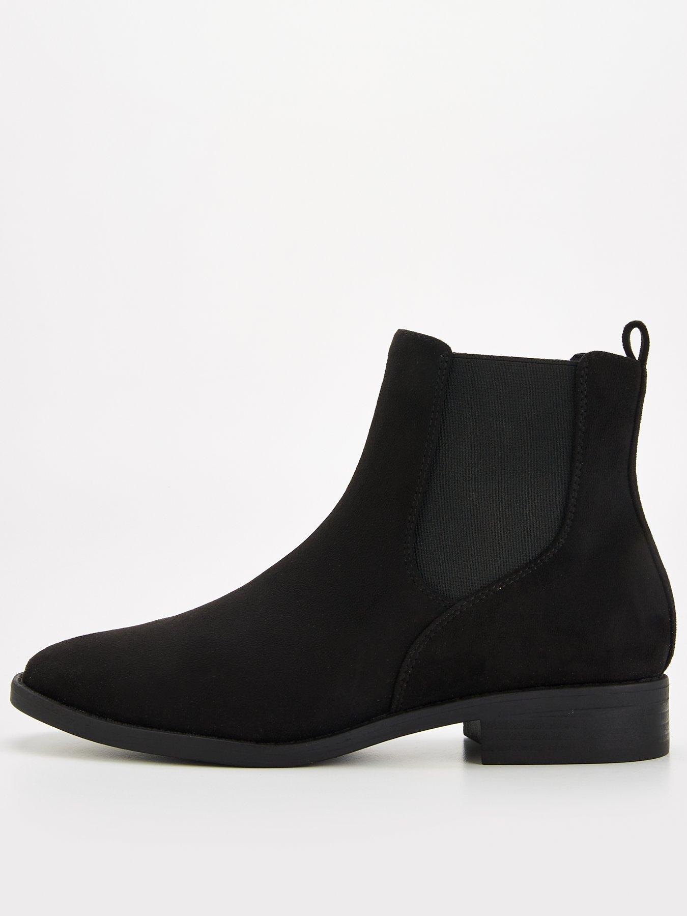 Everyday Wide Fit Chelsea Ankle Boot Black Very