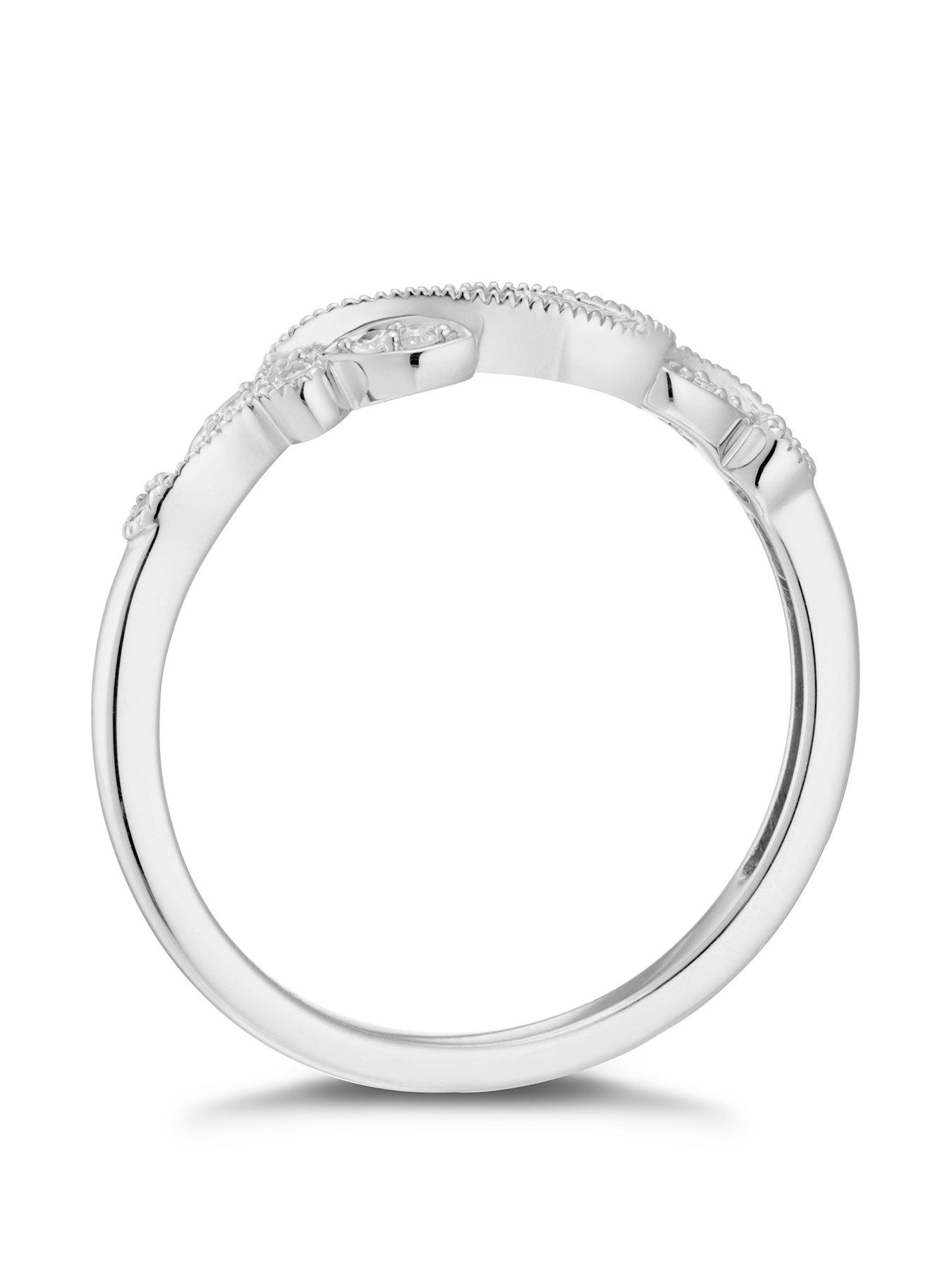 Image 2 of 3 of Ernest Jones 9ct White Gold Diamond Engagement Ring