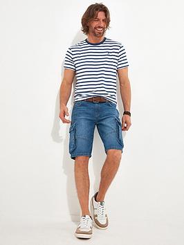 joe browns everyday denim shorts - blue