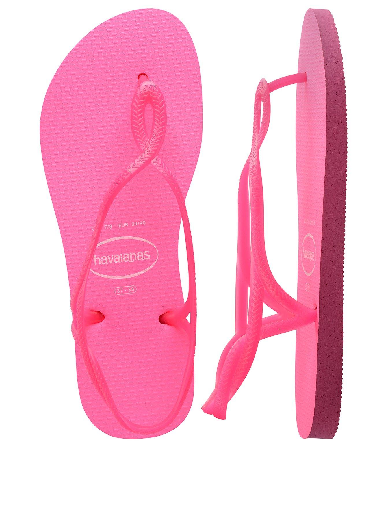 Havaianas Luna Neon Flip Flop Pink Flux Very