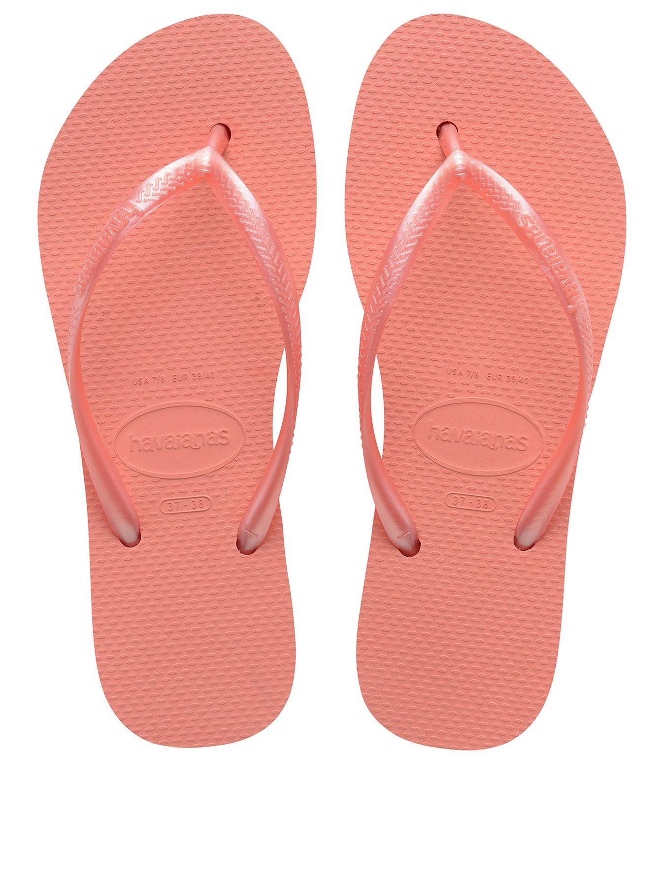 Havaianas Slim Flatform Flip Flops - Peach Rose | Very.co.uk