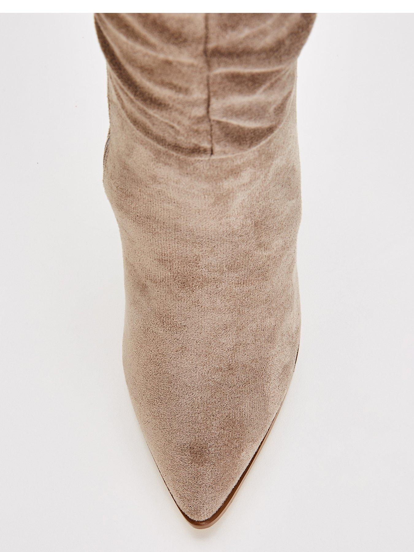 Pointed toe slouch boots sale