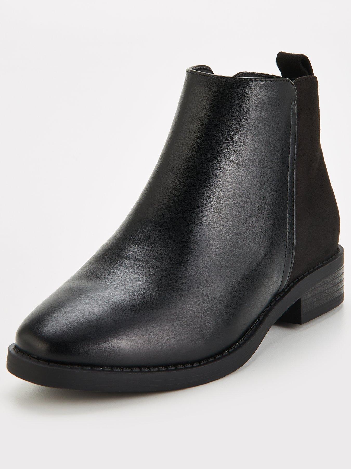 Image 2 of 7 of Everyday Extra Wide Fit Flat Ankle Boot - Black