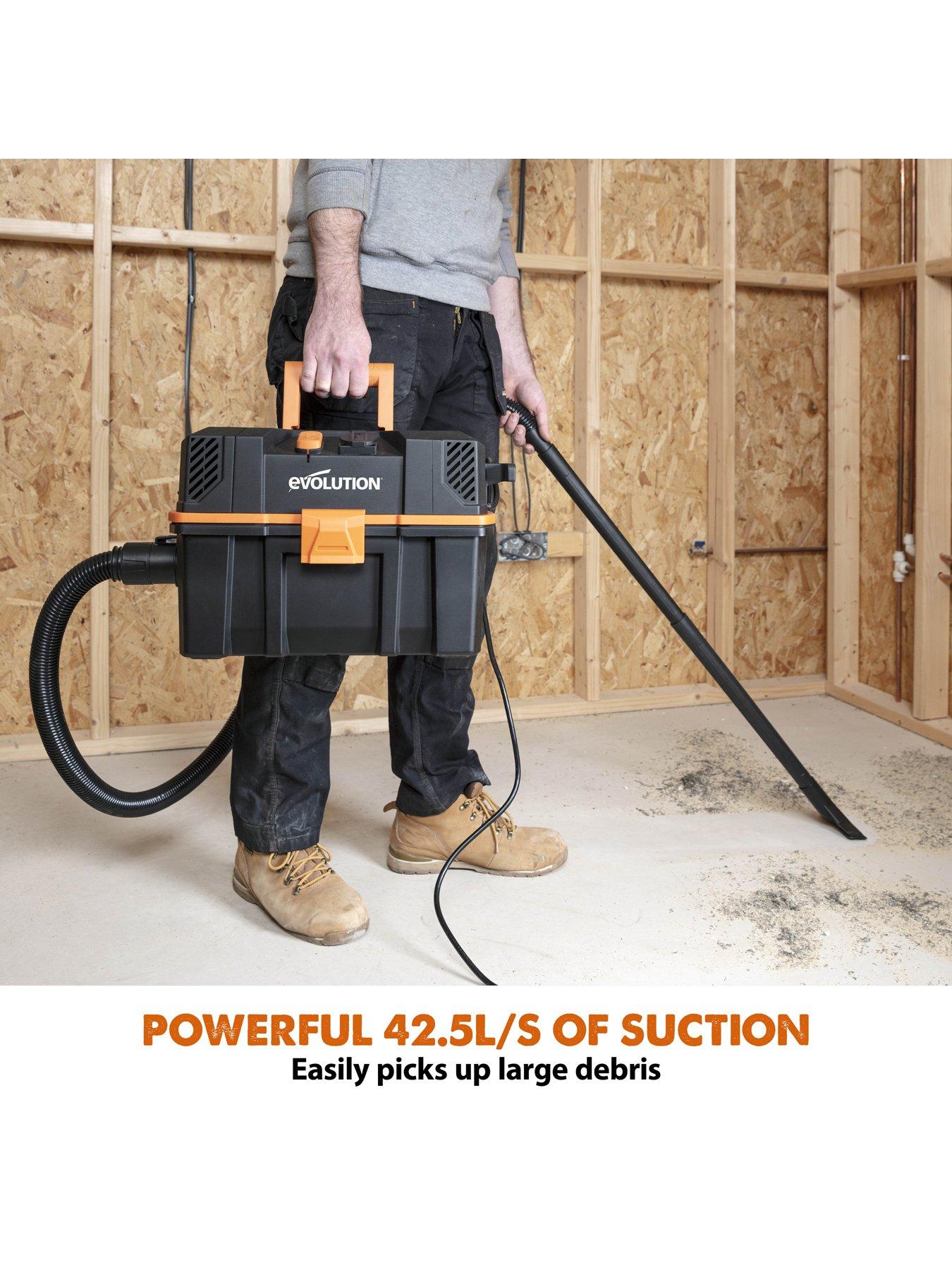 Image 3 of 7 of Evolution Corded Wet &amp; Dry Vaccum with Power Take Off 230v R15VAC
