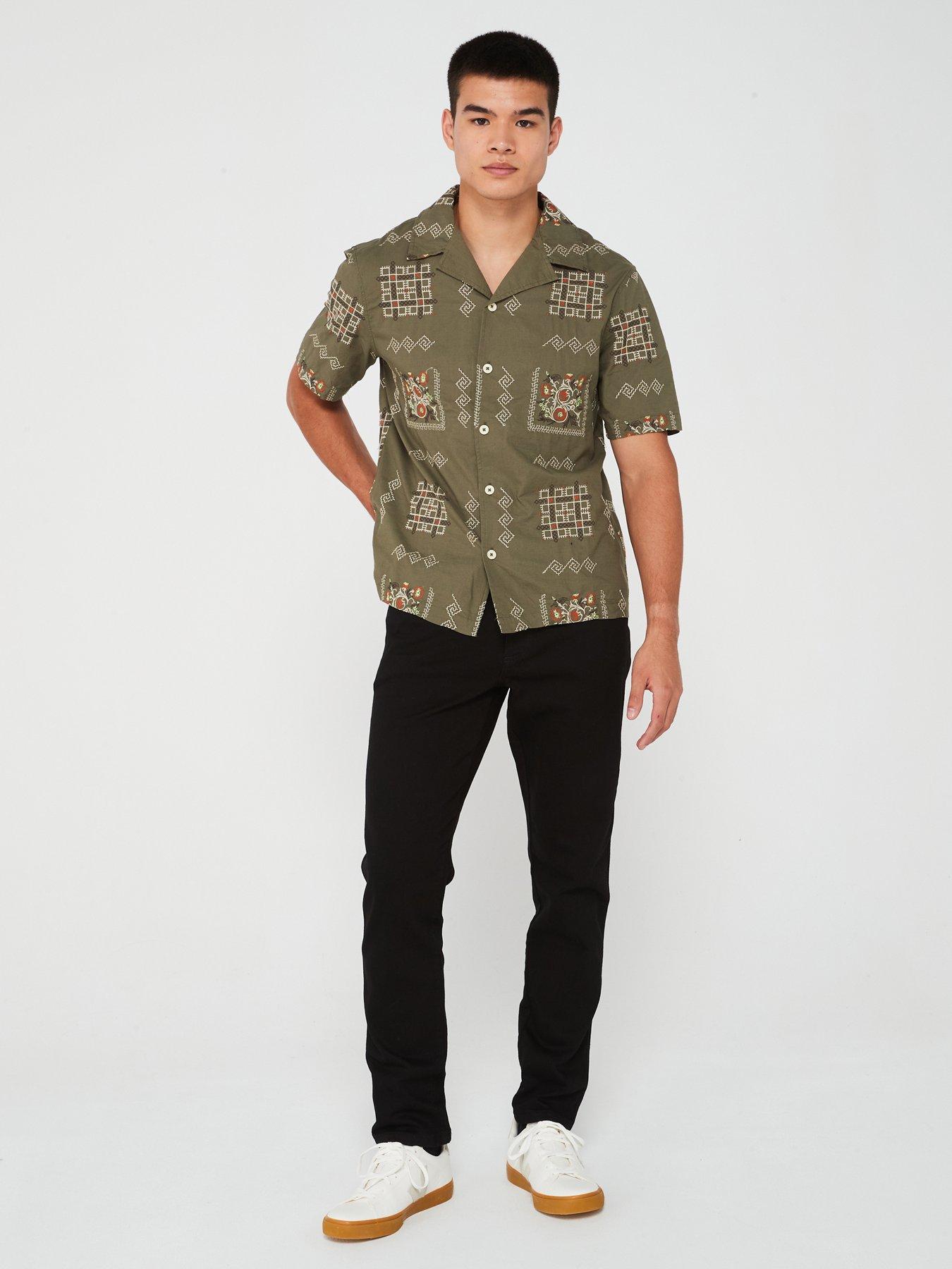 Image 3 of 4 of River Island Tapered Black Angler Jean - Black