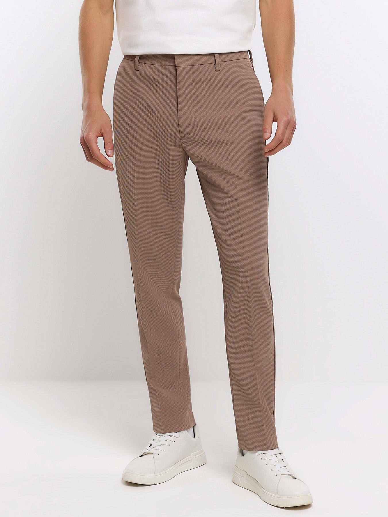 River - Khaki - Suit Pants Ultra Slim Stretch Fit, Suit Pants