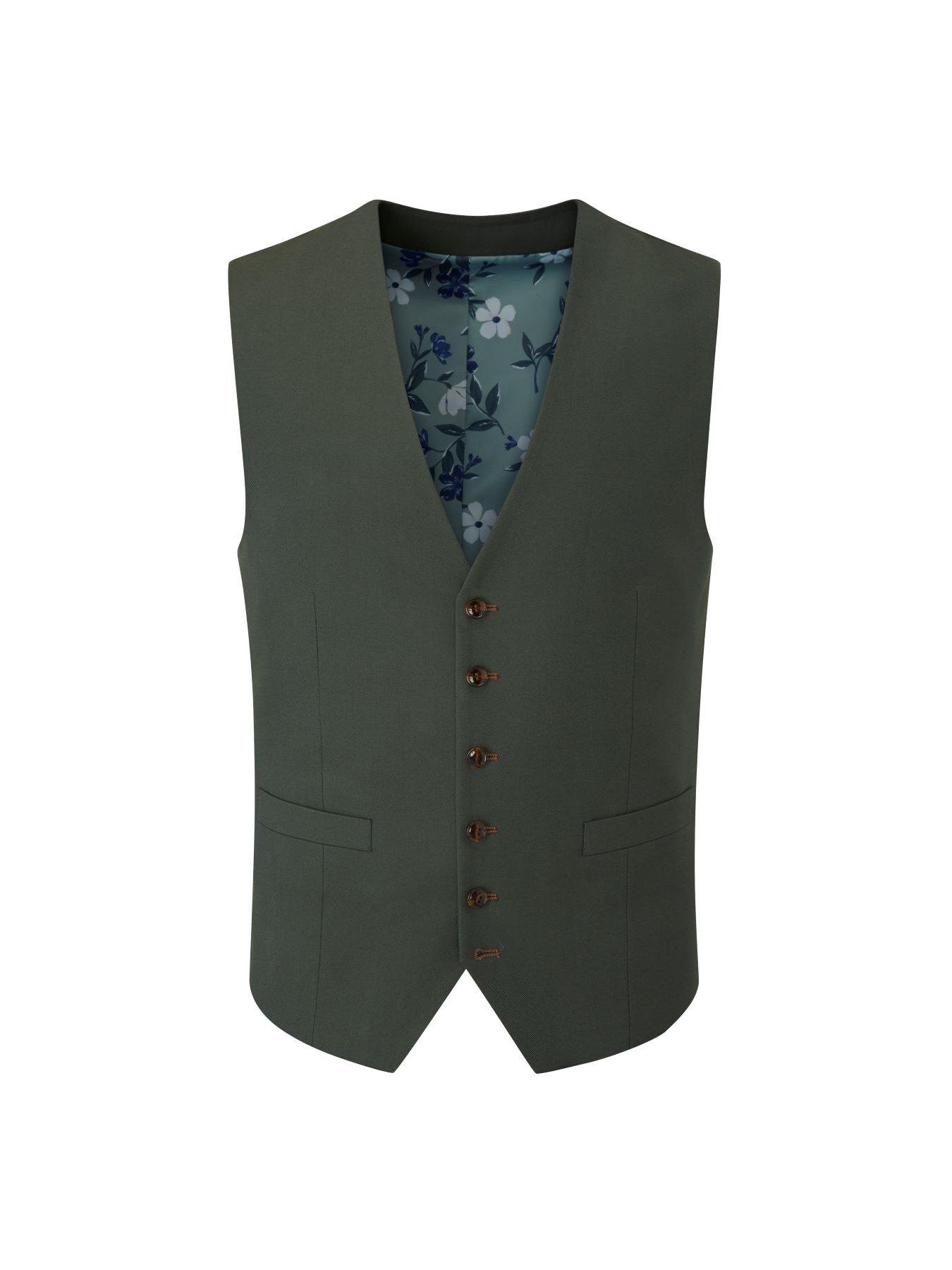 Skopes Harvey Standard Waistcoat - Dark Green | Very