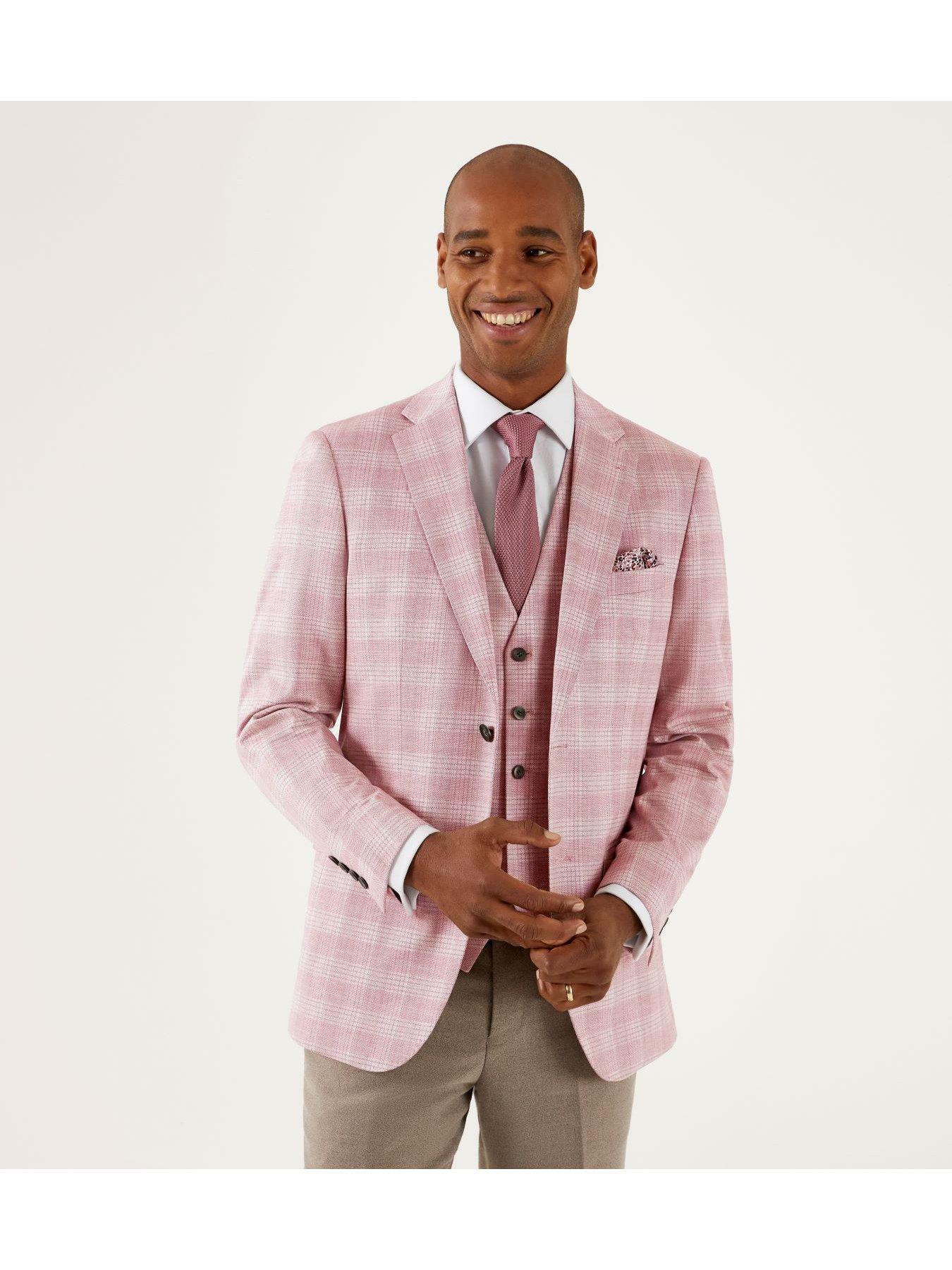 Image 3 of 5 of Skopes Montalvo Check Standard Waistcoat - Pink