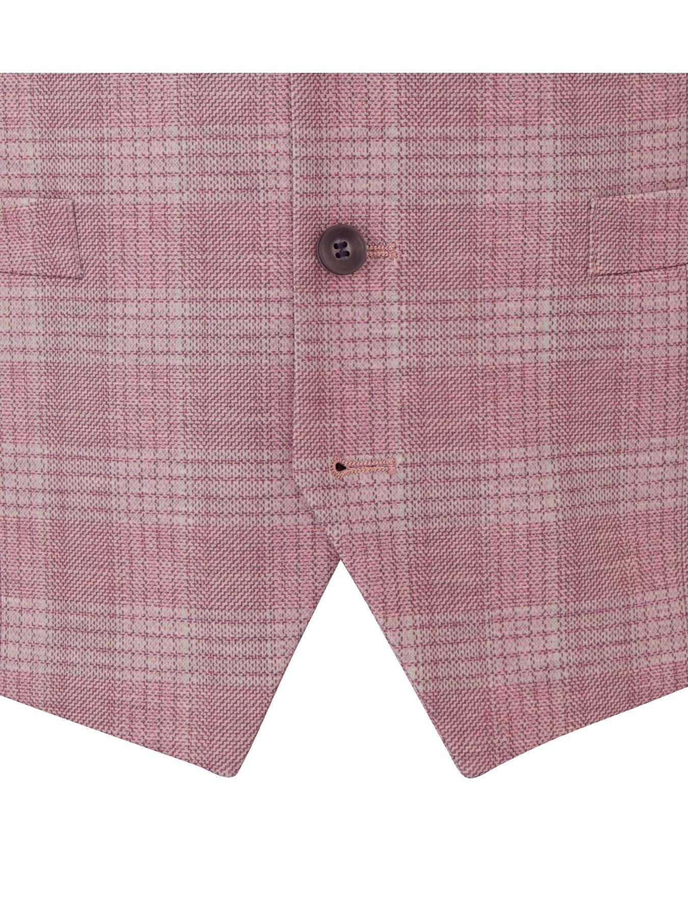 Image 4 of 5 of Skopes Montalvo Check Standard Waistcoat - Pink