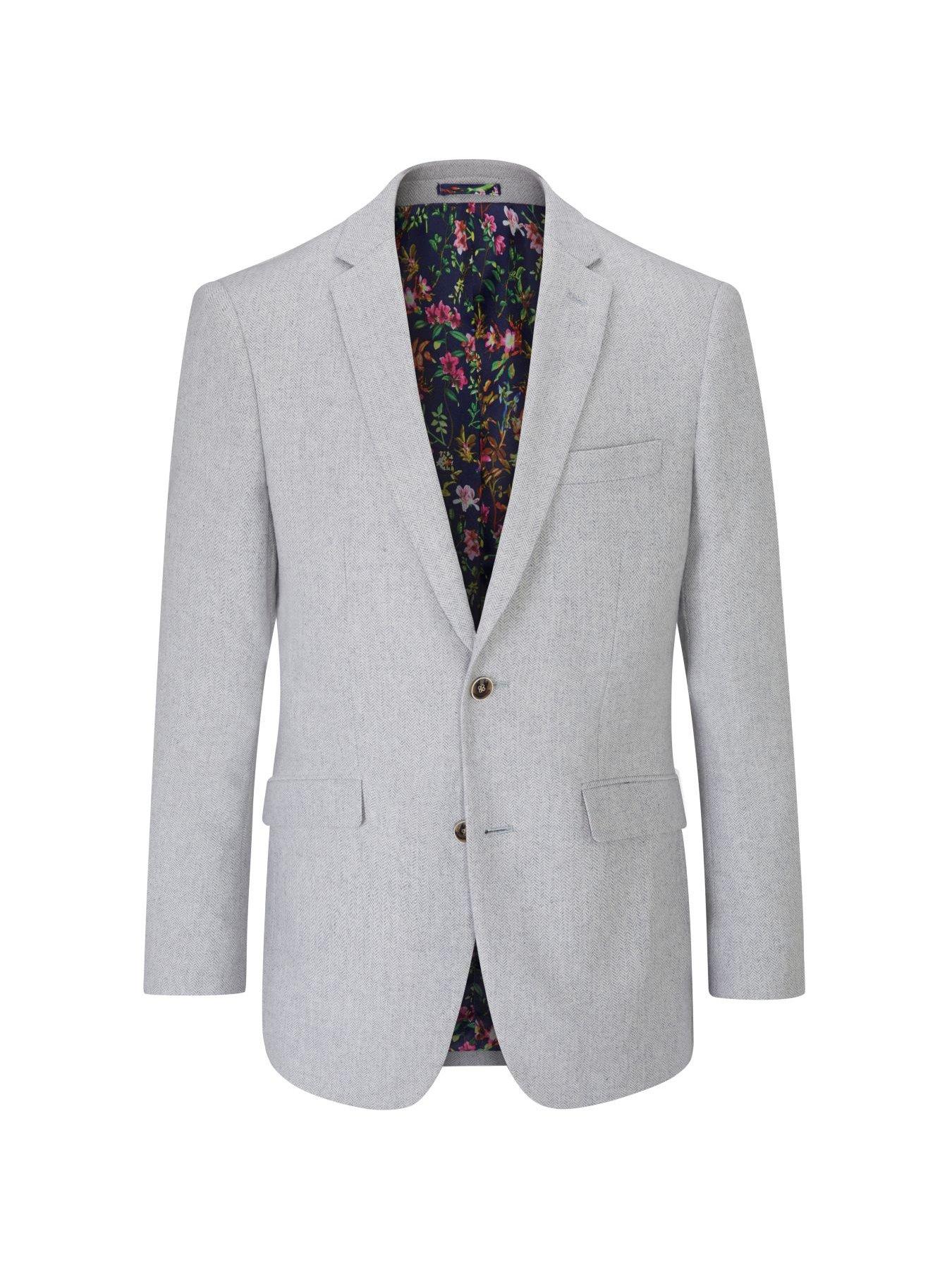 Image 5 of 5 of Skopes Jude Tailored Suit Jacket - Light Grey