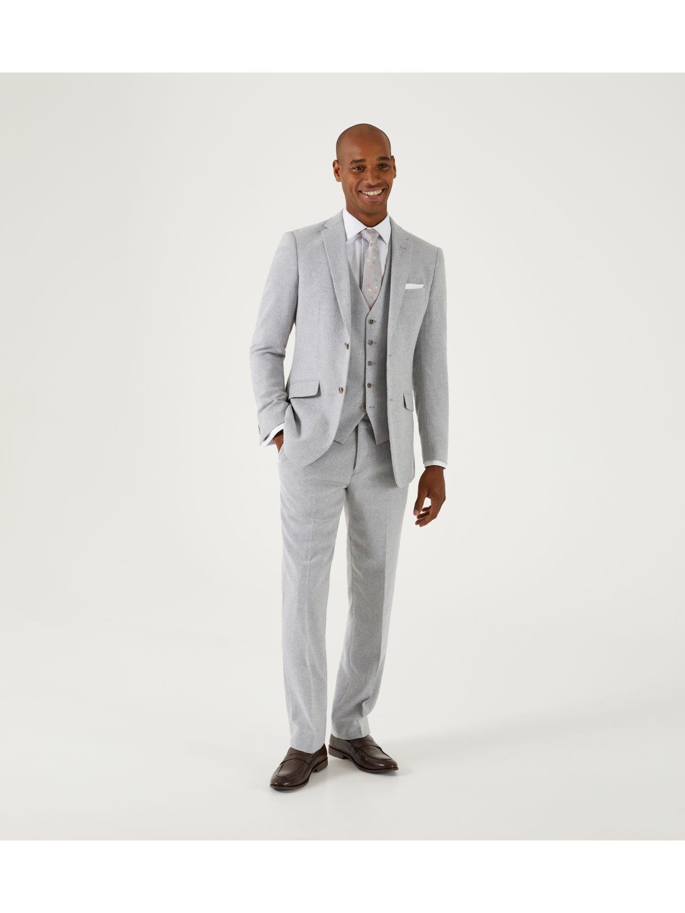 Image 3 of 5 of Skopes Jude Tailored Suit Trousers - Light Grey