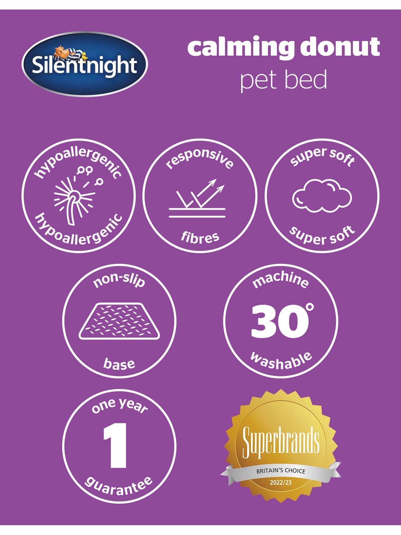 Image 7 of 7 of Silentnight Calming Donut Pet Bed - Natural