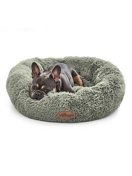 Product photograph of Silentnight Calming Donut Pet Bed - Sage S M from very.co.uk