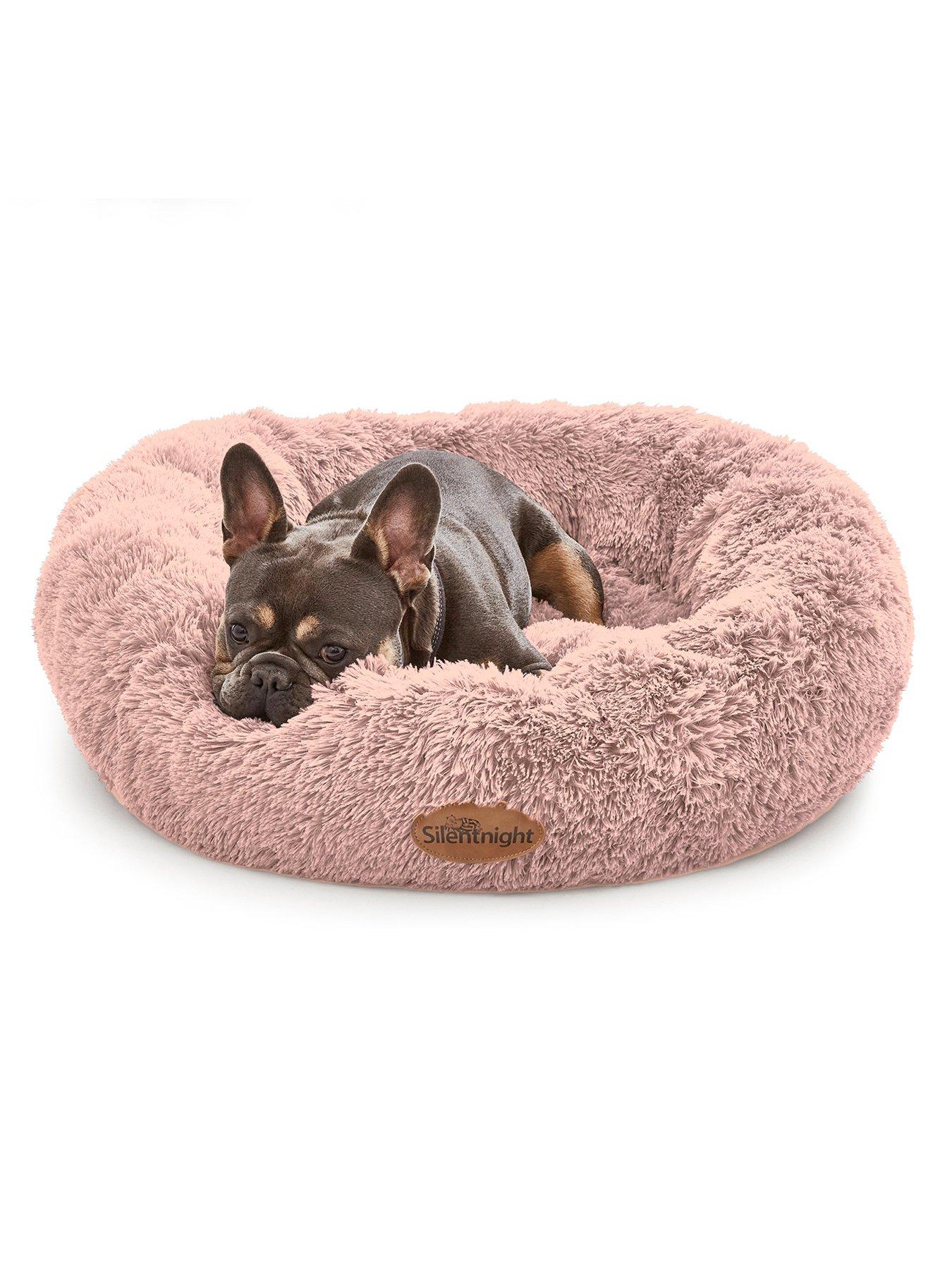 Product photograph of Silentnight Calming Donut Pet Bed - Blush - Medium from very.co.uk