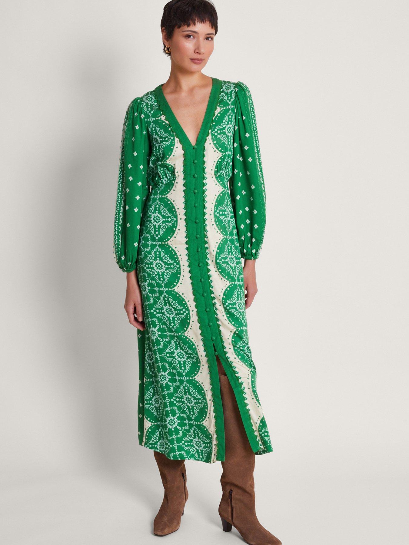 Monsoon green best sale lace dress