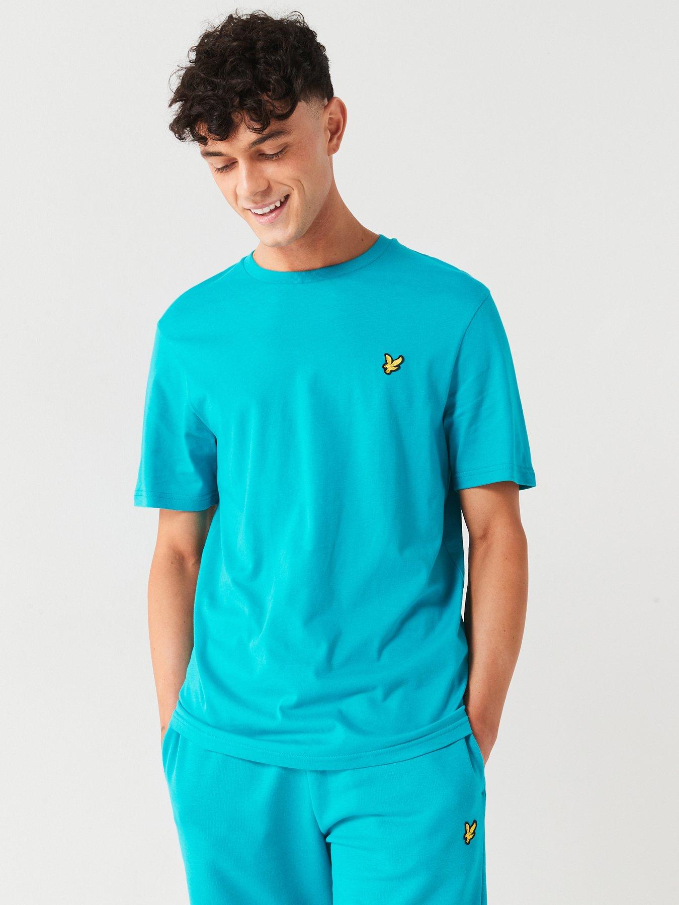 lyle-scott-plain-regular-fit-t-shirt-bright-blue