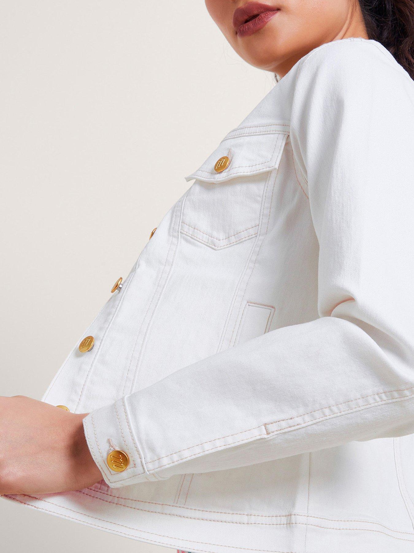 Monsoon Casey Jacket White Very