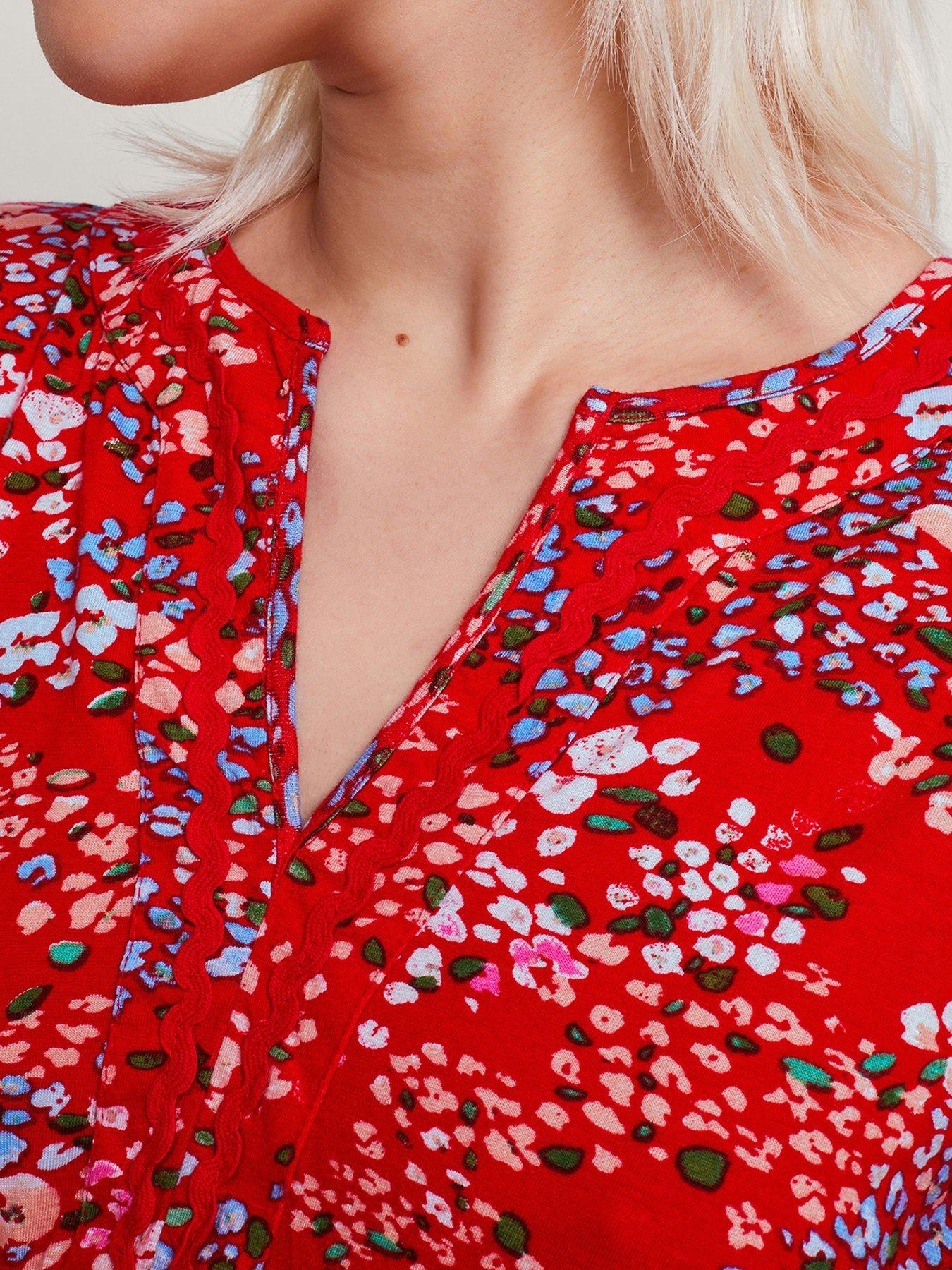 Image 4 of 4 of Monsoon Micola Print Tier Dress
