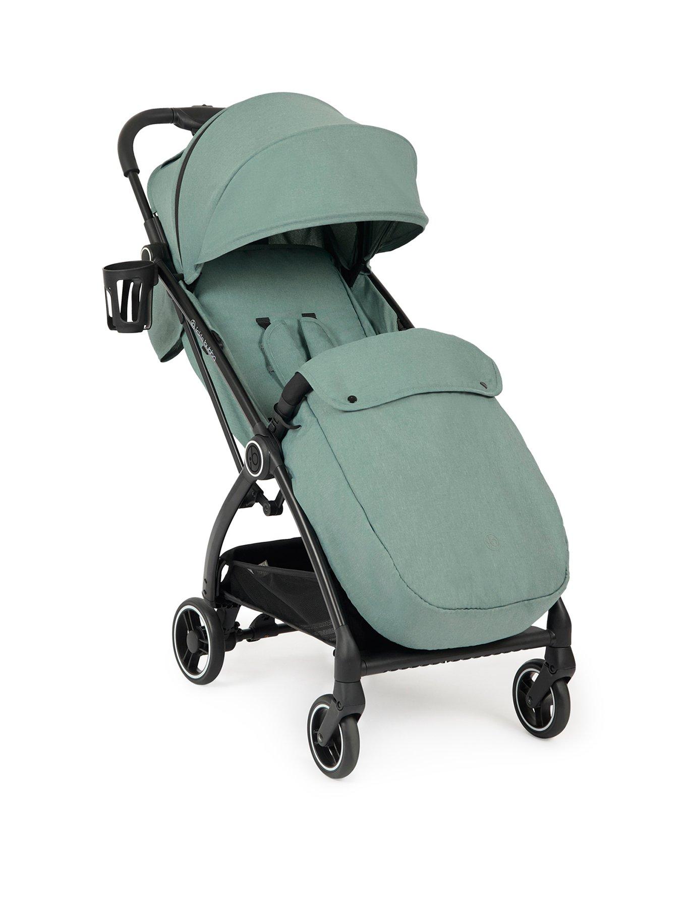 Image 1 of 8 of Ickle Bubba Aries Max Autofold Stroller With Footwarmer and Cup Holder - Sage Green