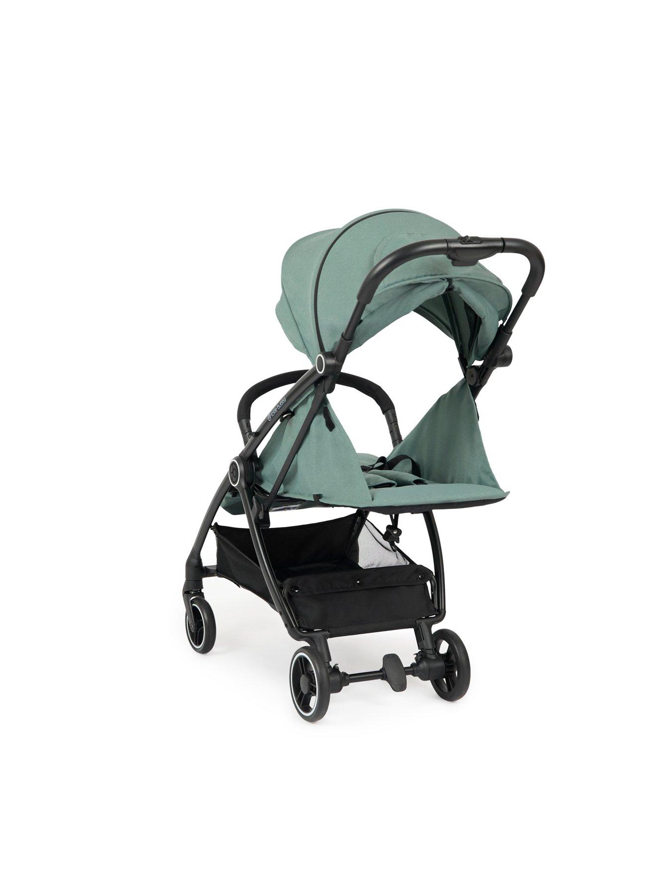Image 6 of 8 of Ickle Bubba Aries Max Autofold Stroller With Footwarmer and Cup Holder - Sage Green