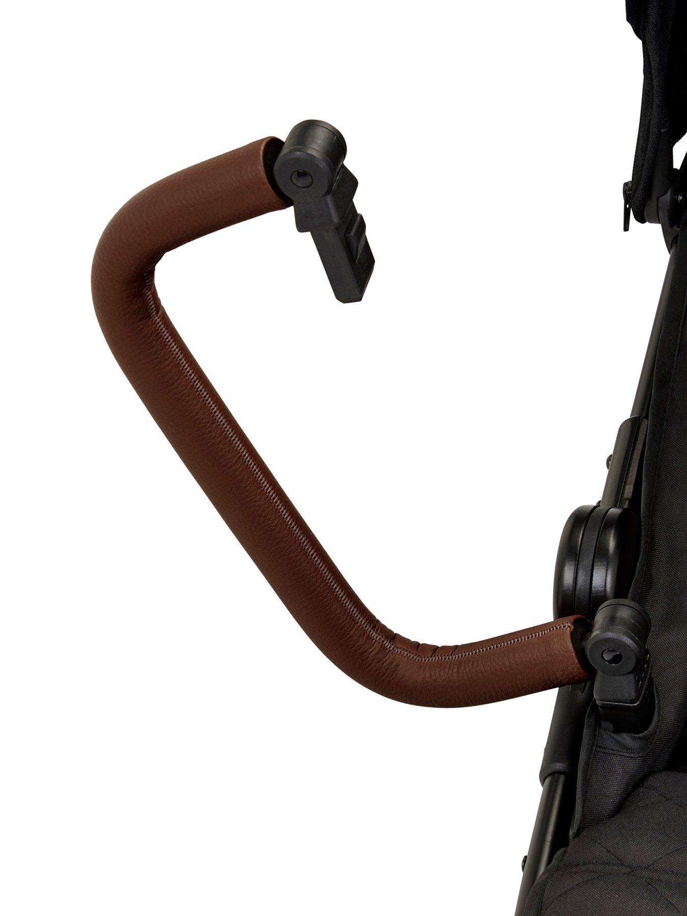 Image 7 of 7 of Ickle Bubba Venus Max Double Stroller - Black / Black / tan