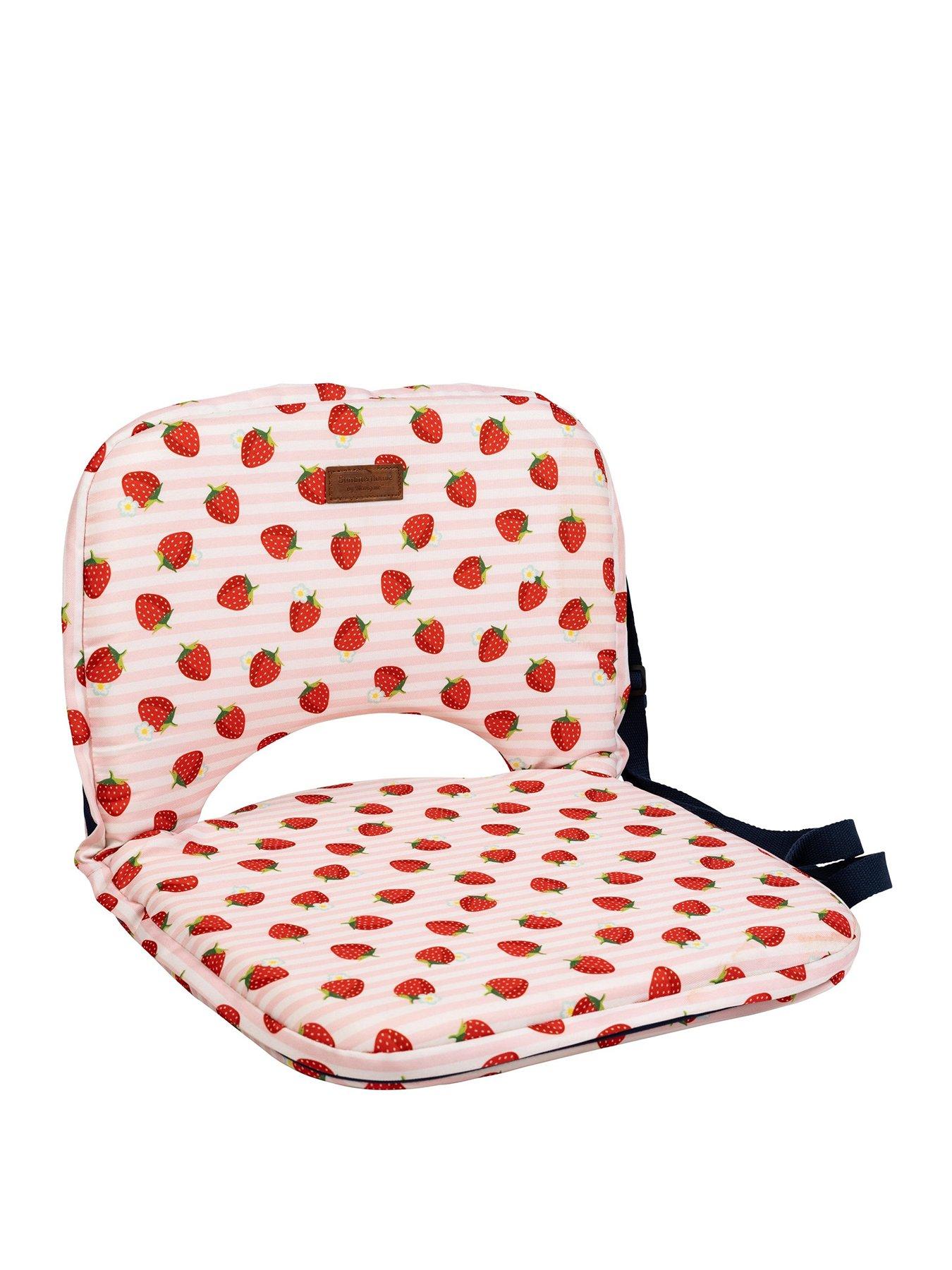 undefined Strawberries  &  Cream 5 position adjustable picnic, festival chair - pink