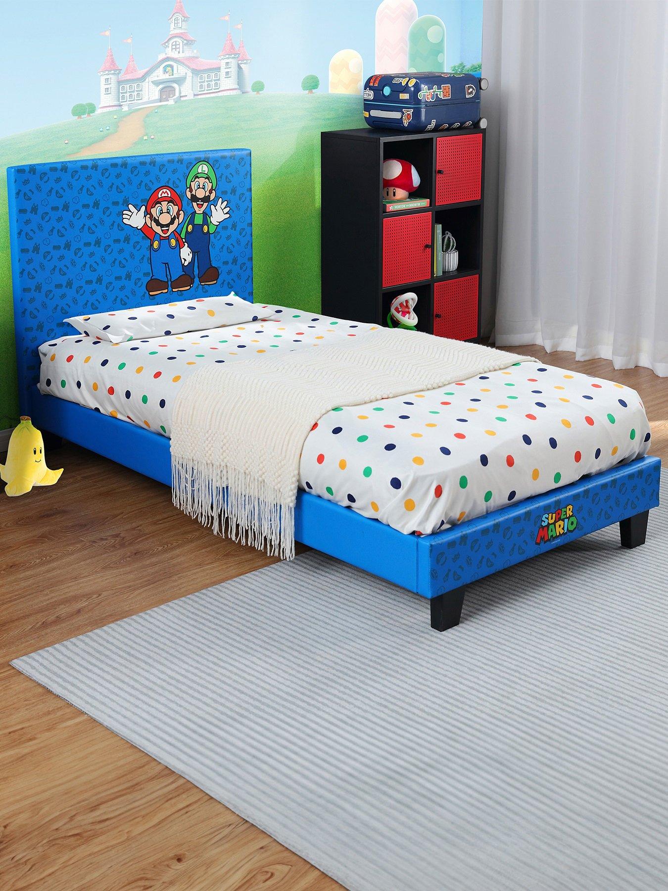 undefined Nintendo Super Mario Single Bed Frame - Blue
