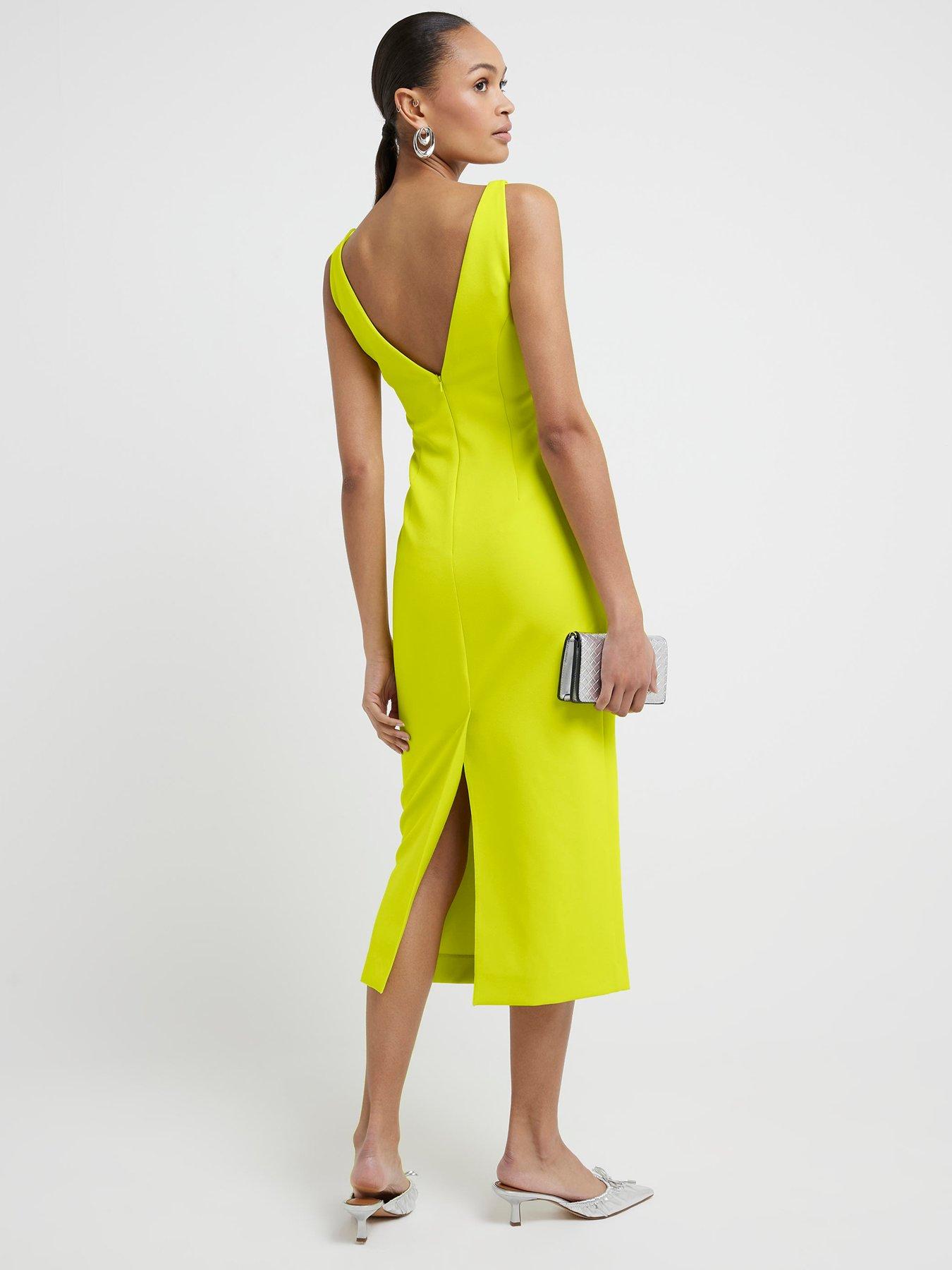 Lime green bodycon dress online
