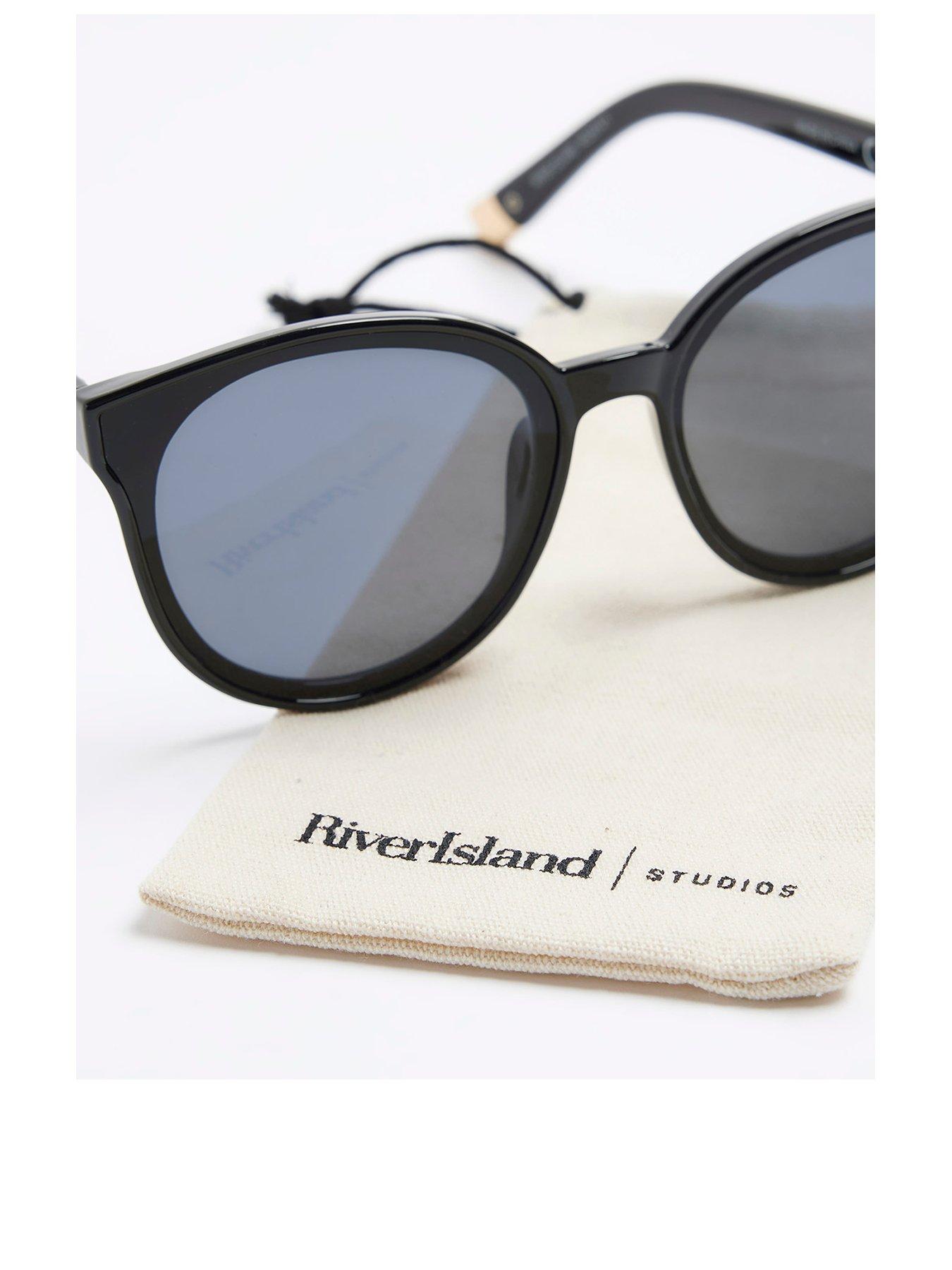 River island round sunglasses online