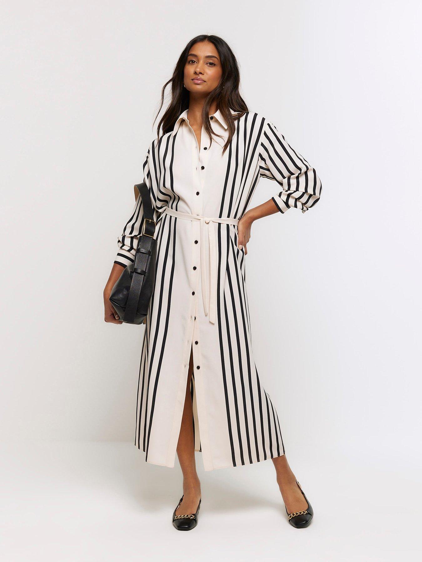 Midi Shirt Dress Cream