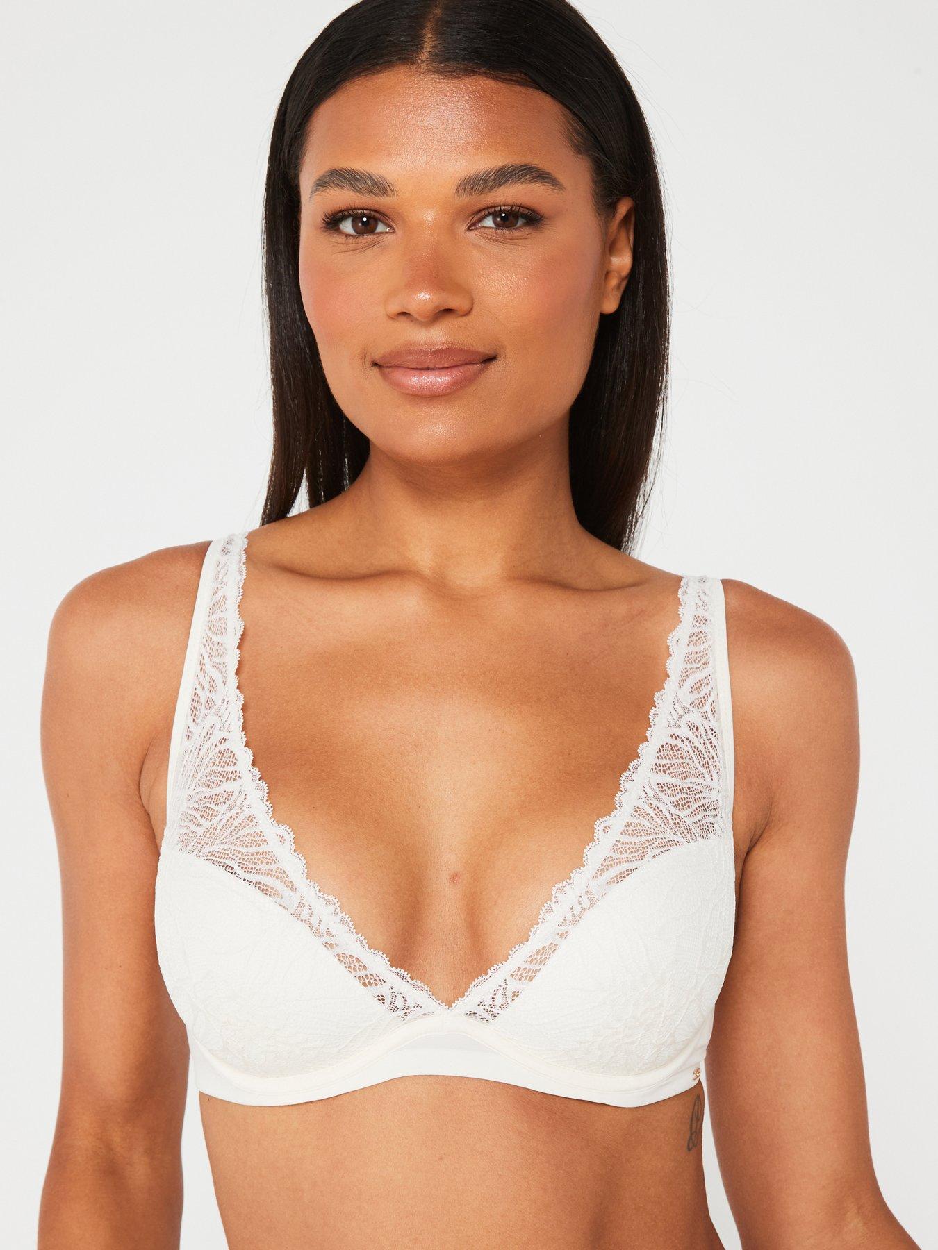 undefined Bianca Underwire Lace Bra - White