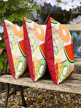 Product photograph of Rucomfy Tooty Fruity Indoor Outdoor Cushion - Multi from very.co.uk