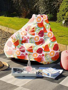 Product photograph of Rucomfy Tooty Fruity Indoor Outdoor Xl Beanbag from very.co.uk