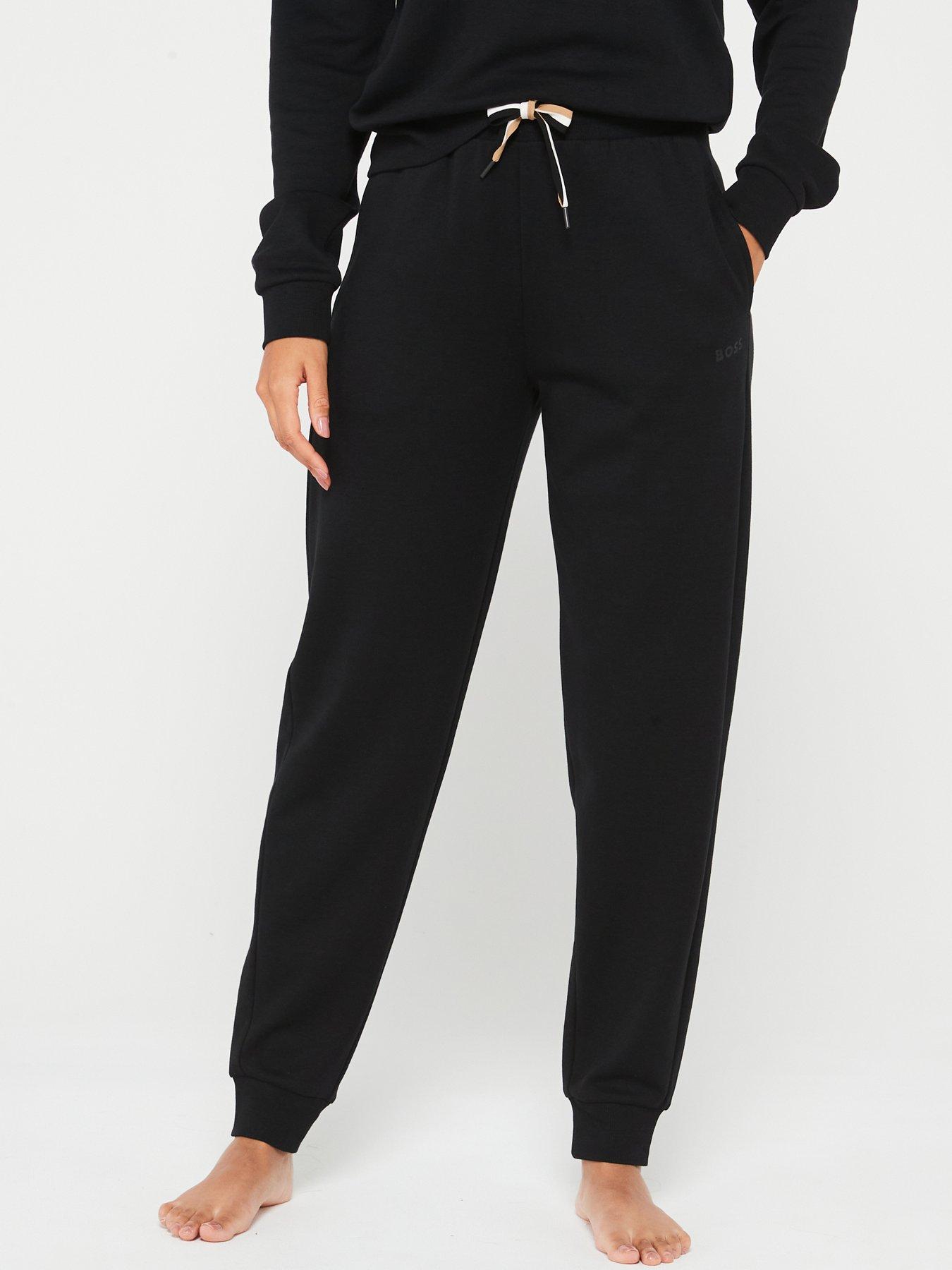 Image 1 of 4 of BOSS Stripe Cuffed Jog Pant - Black