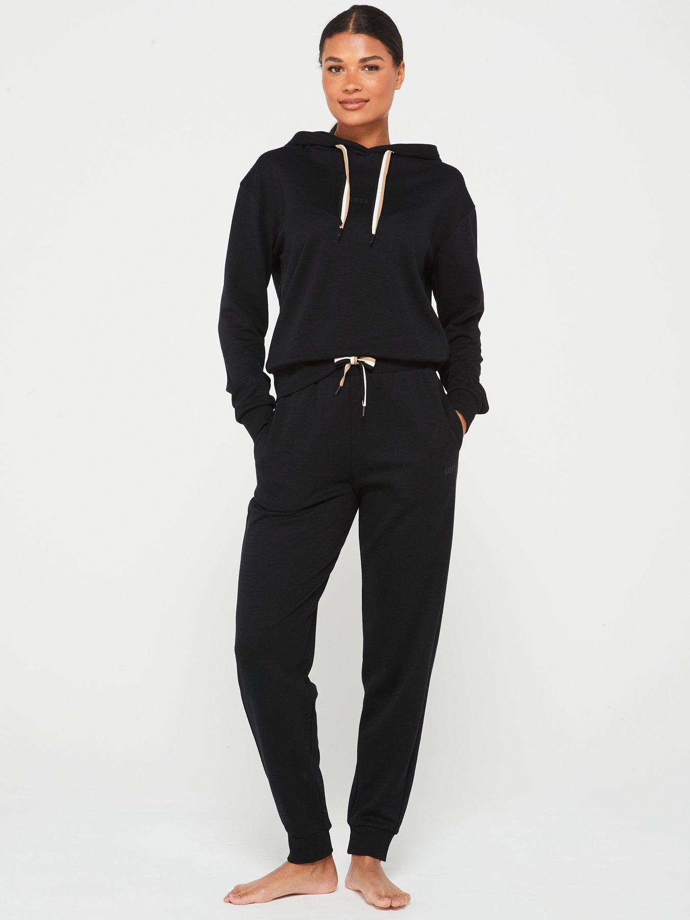 Image 3 of 4 of BOSS Stripe Cuffed Jog Pant - Black