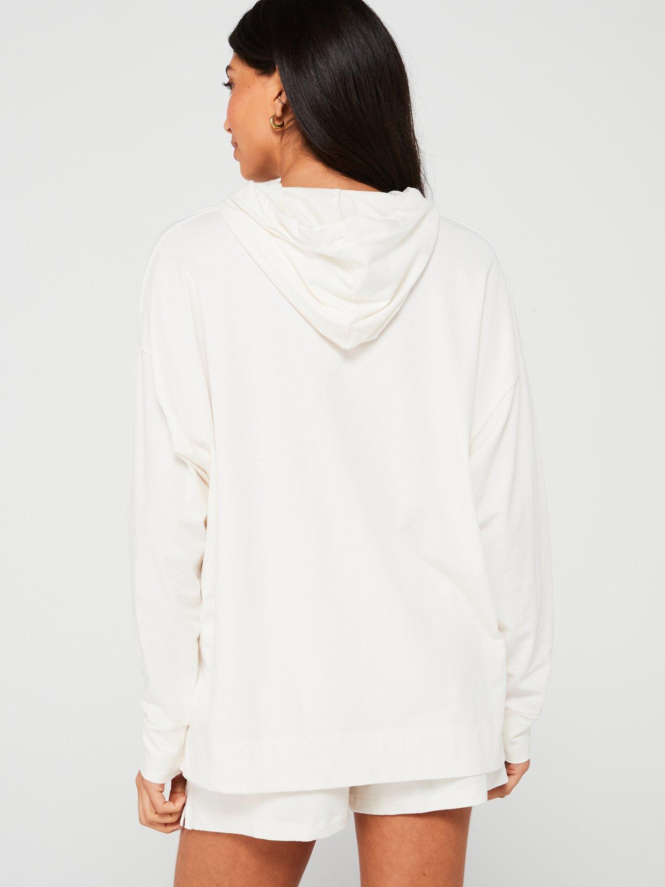 BOSS Logo String Hoodie White Very
