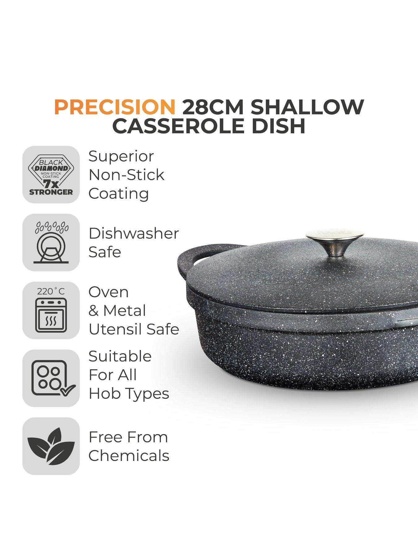 Image 2 of 7 of Tower Precision 28 cm Shallow Casserole with Lid