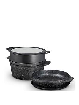Product photograph of Tower Precision 28cm Multi-functional Casserole Dish With Lid from very.co.uk