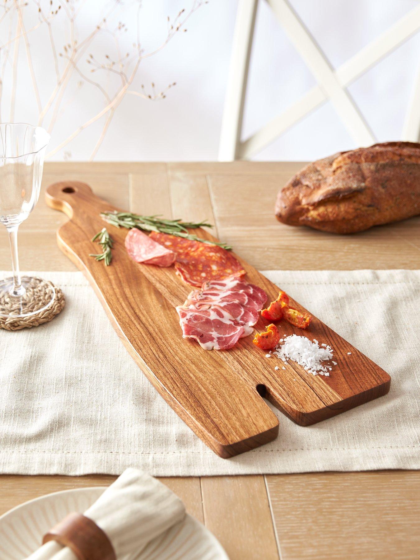 undefined Acacia Wood Oblong Serving Board
